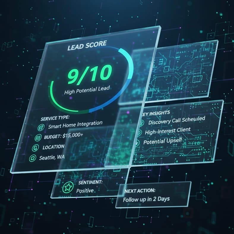 LeadBuddie AI Summary showing conversation insights
