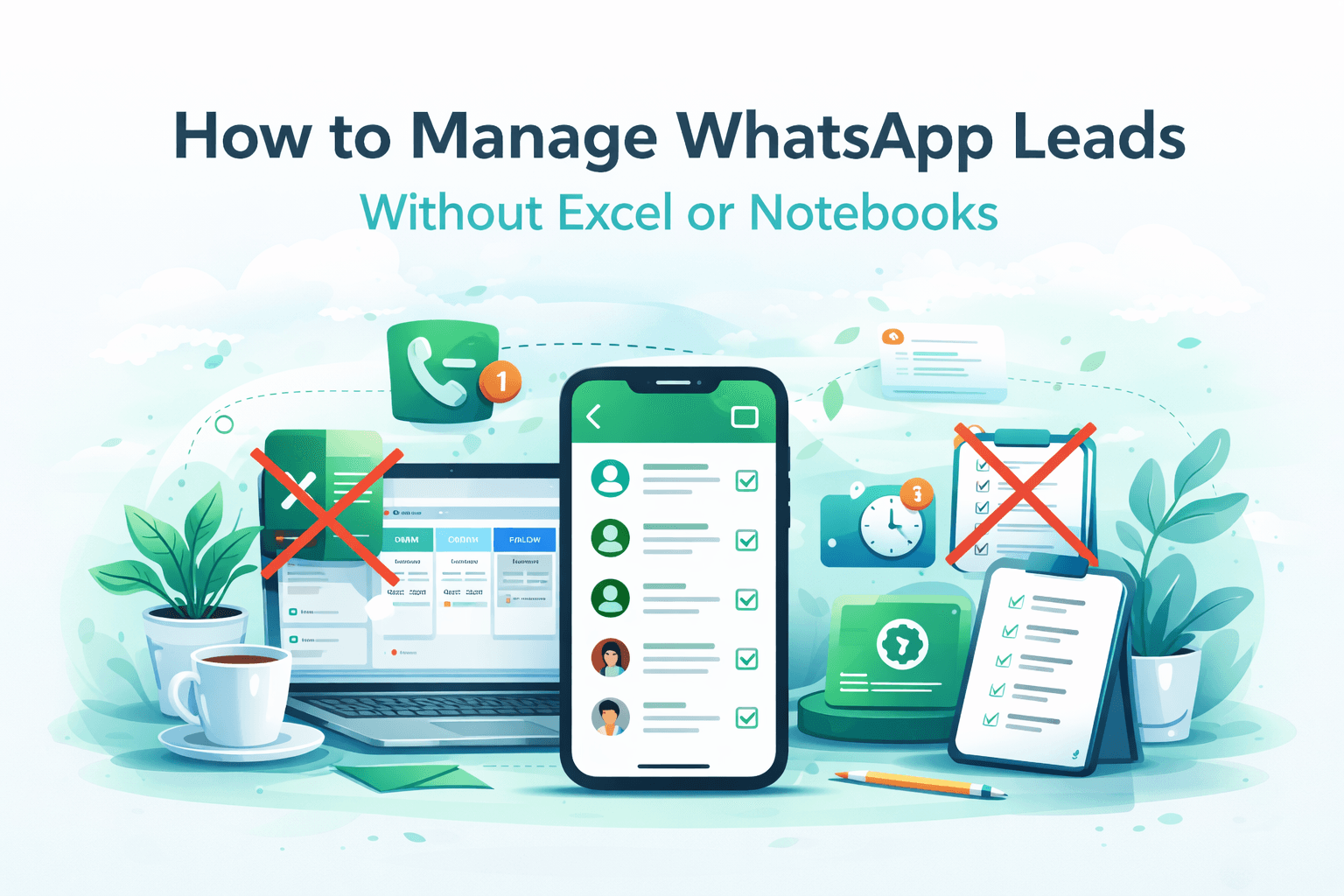 How to Manage WhatsApp Leads Without Excel or Notebooks